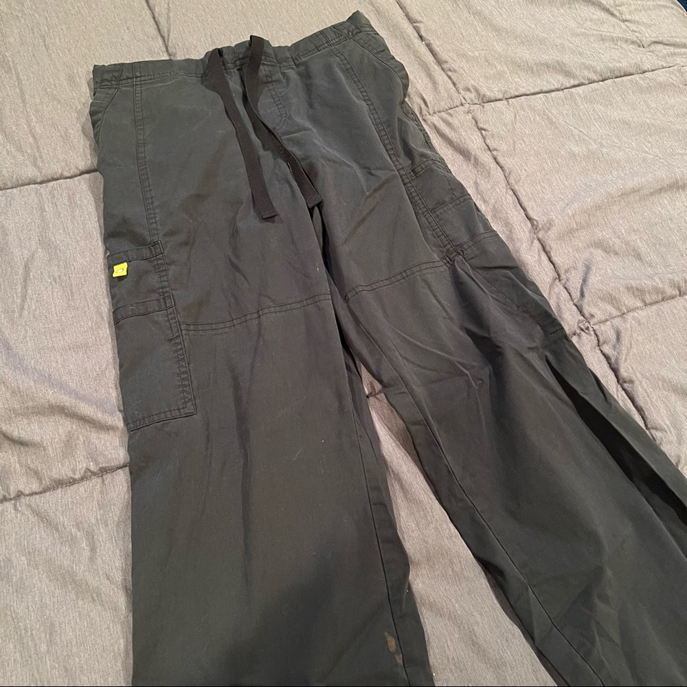 Four Pairs of Scrub Pants Sizes Small and Medium Nursing Medical Comfort Blue - Picture 10 of 16